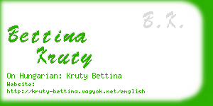 bettina kruty business card